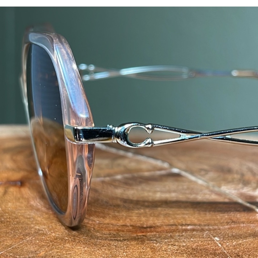 COACH HC8315 (C3445)Gradient Transparent Peach Sunglasses Frames Only RX Lenses - Picture 7 of 8